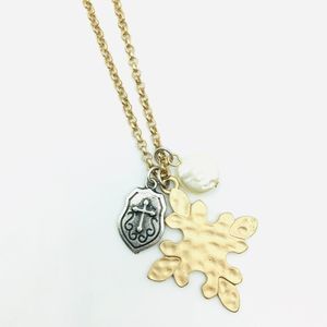 New! "Mary" Cross Charm Necklace‎